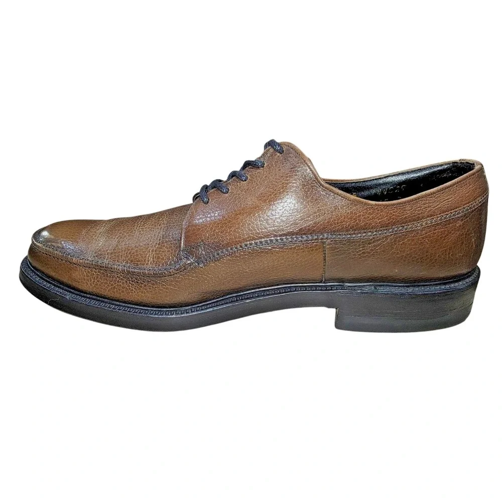 Vtg Weyenburg Massagic Men's Brown Leather Dress Shoes Oxfords Silk Label Size 8